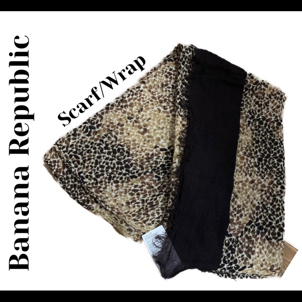 Banana Republic Leopard Print Scarf